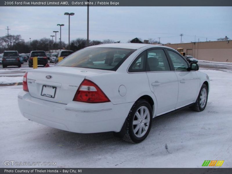Oxford White / Pebble Beige 2006 Ford Five Hundred Limited AWD