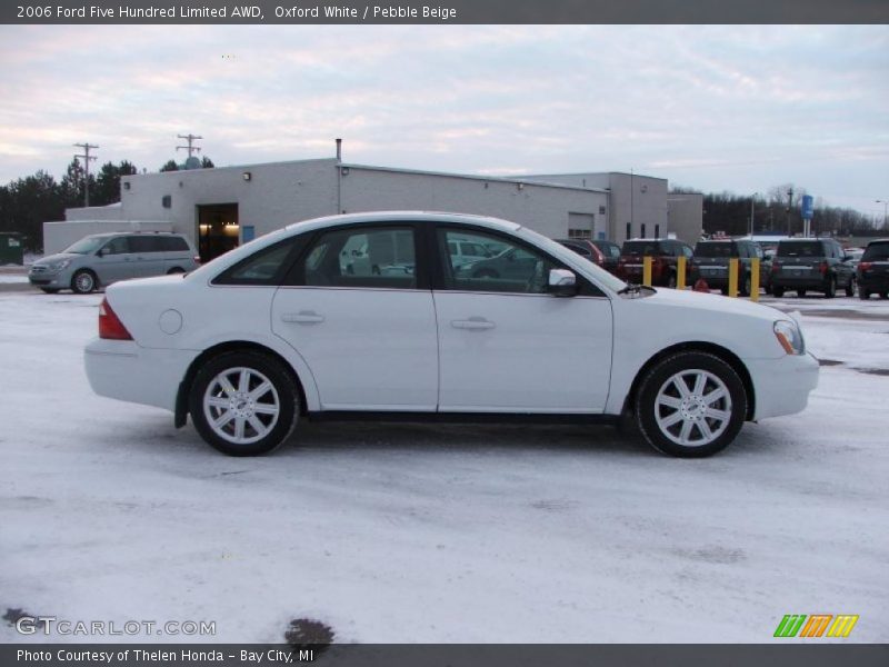 Oxford White / Pebble Beige 2006 Ford Five Hundred Limited AWD