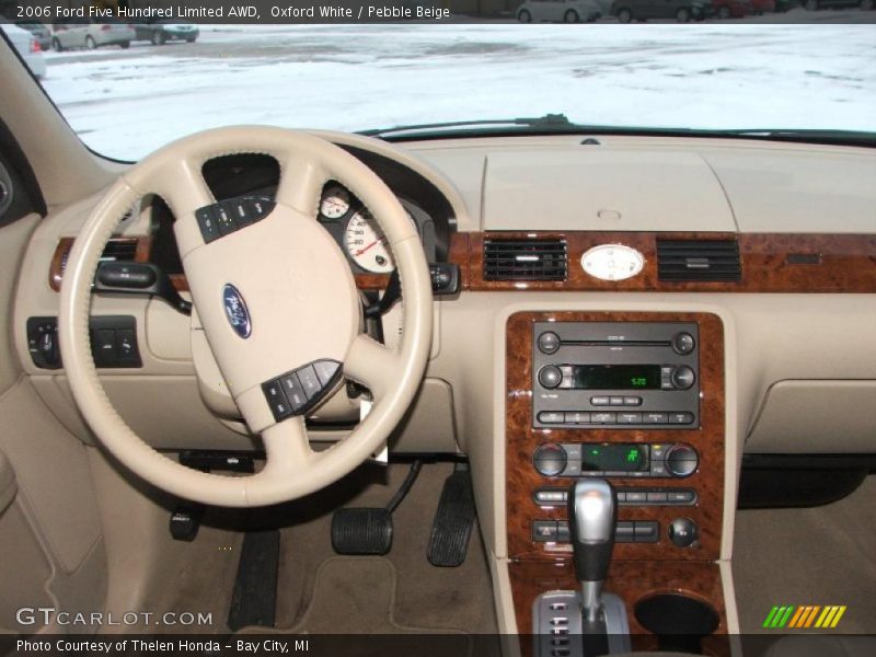 Oxford White / Pebble Beige 2006 Ford Five Hundred Limited AWD