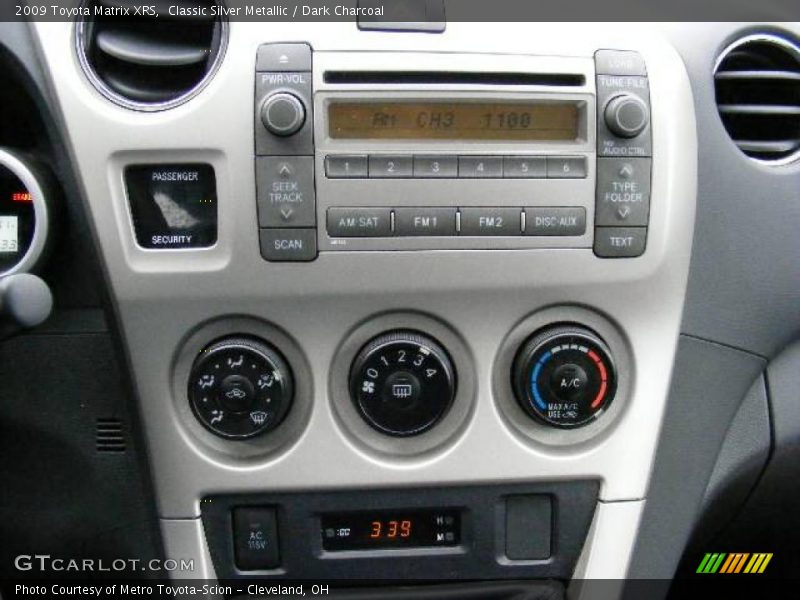 Classic Silver Metallic / Dark Charcoal 2009 Toyota Matrix XRS