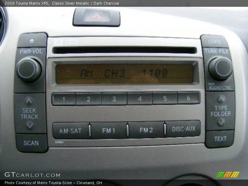 Classic Silver Metallic / Dark Charcoal 2009 Toyota Matrix XRS