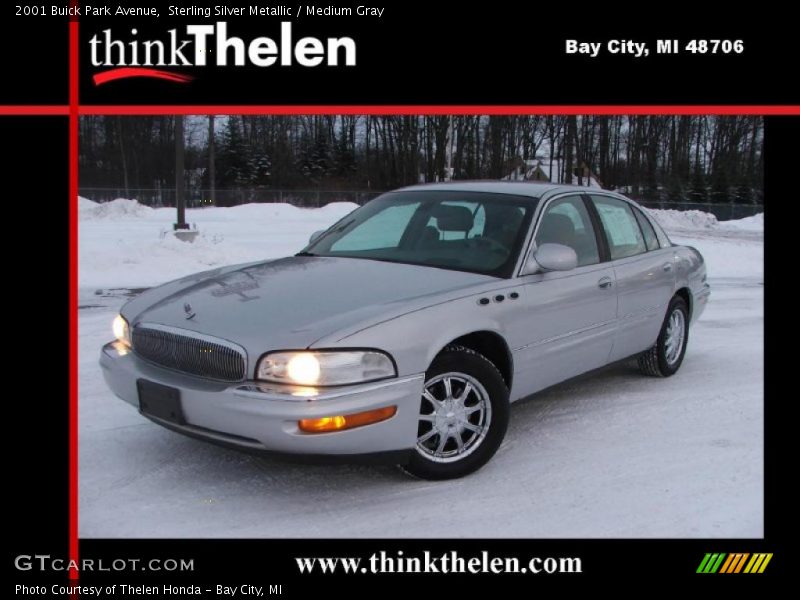 Sterling Silver Metallic / Medium Gray 2001 Buick Park Avenue
