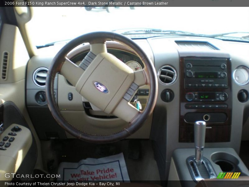 Dark Stone Metallic / Castano Brown Leather 2006 Ford F150 King Ranch SuperCrew 4x4