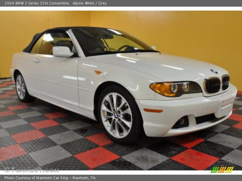 Alpine White / Grey 2004 BMW 3 Series 330i Convertible