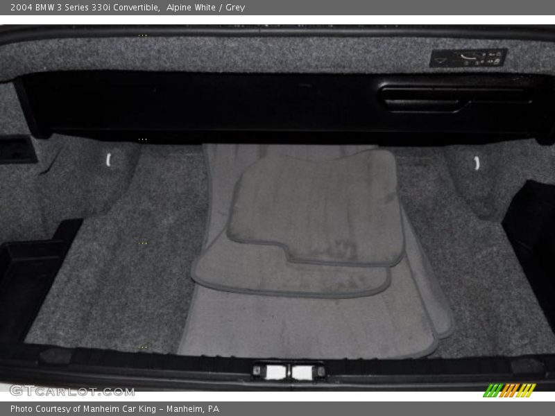 Alpine White / Grey 2004 BMW 3 Series 330i Convertible