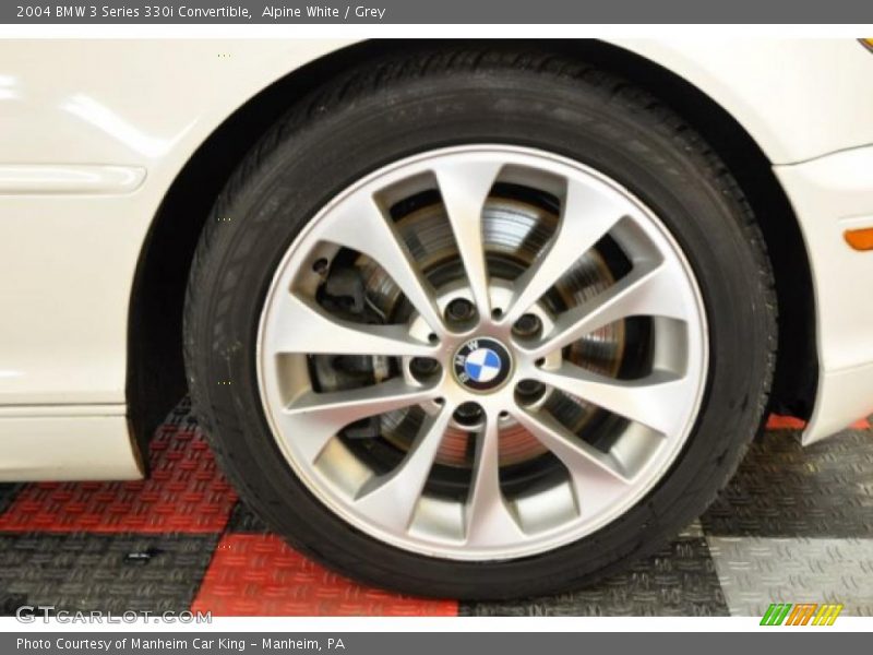 Alpine White / Grey 2004 BMW 3 Series 330i Convertible