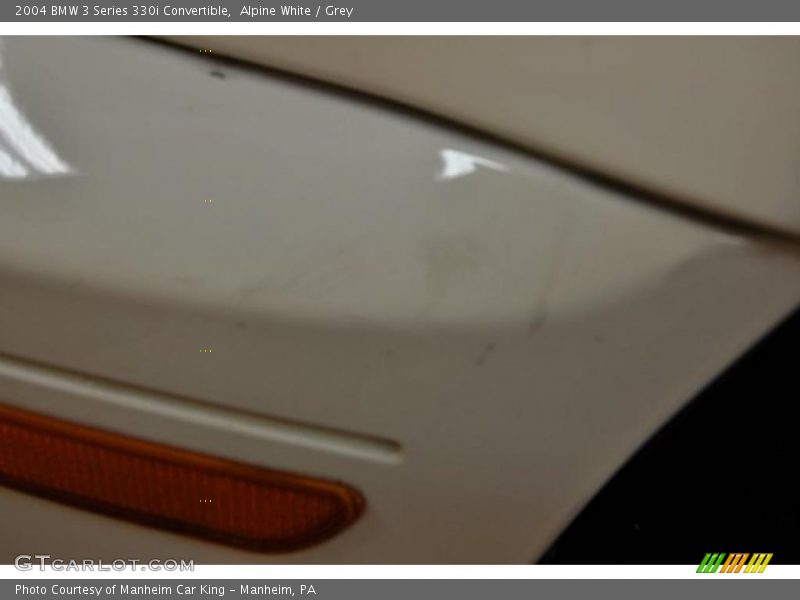 Alpine White / Grey 2004 BMW 3 Series 330i Convertible