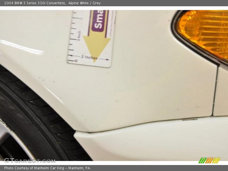 Alpine White / Grey 2004 BMW 3 Series 330i Convertible