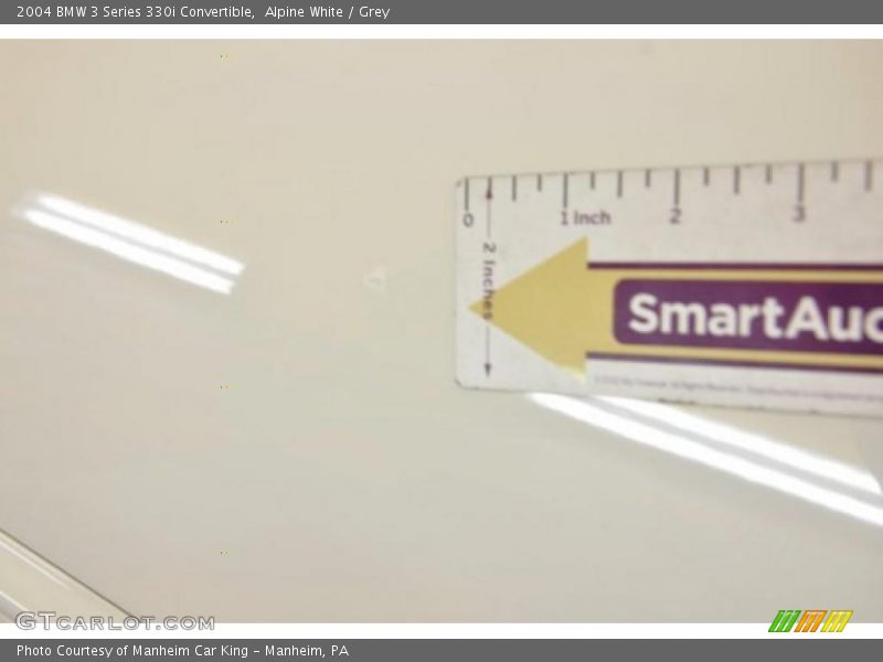 Alpine White / Grey 2004 BMW 3 Series 330i Convertible