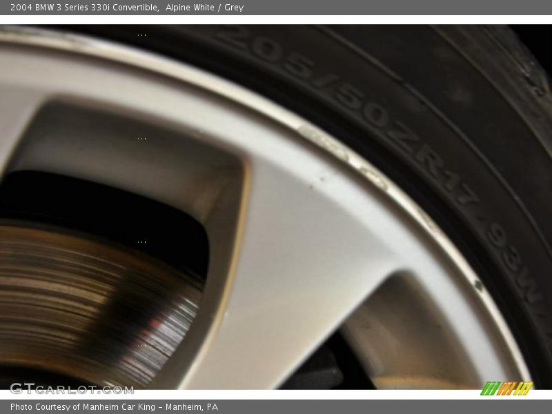 Alpine White / Grey 2004 BMW 3 Series 330i Convertible