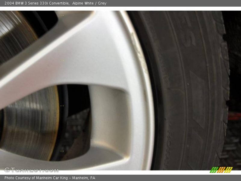 Alpine White / Grey 2004 BMW 3 Series 330i Convertible