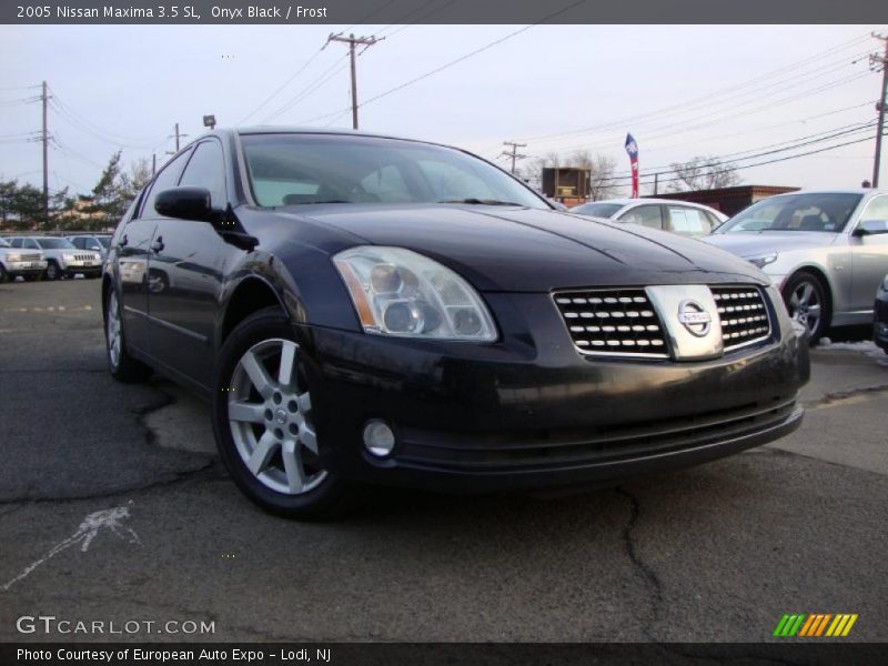 Onyx Black / Frost 2005 Nissan Maxima 3.5 SL
