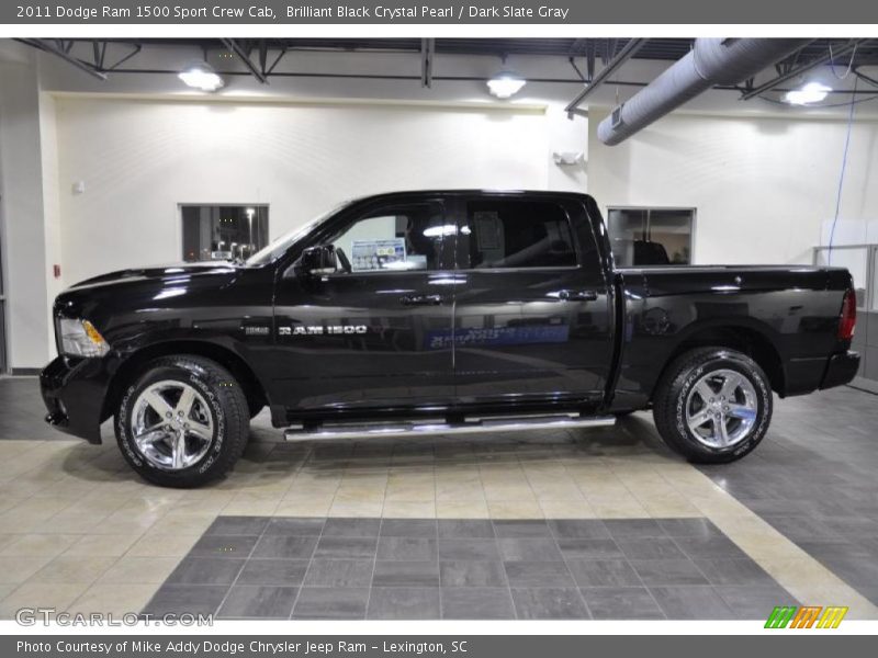 Brilliant Black Crystal Pearl / Dark Slate Gray 2011 Dodge Ram 1500 Sport Crew Cab