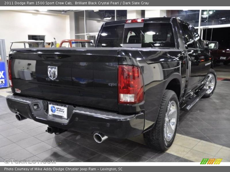 Brilliant Black Crystal Pearl / Dark Slate Gray 2011 Dodge Ram 1500 Sport Crew Cab