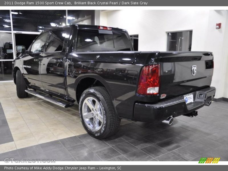 Brilliant Black Crystal Pearl / Dark Slate Gray 2011 Dodge Ram 1500 Sport Crew Cab