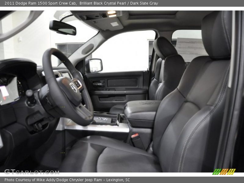 Brilliant Black Crystal Pearl / Dark Slate Gray 2011 Dodge Ram 1500 Sport Crew Cab