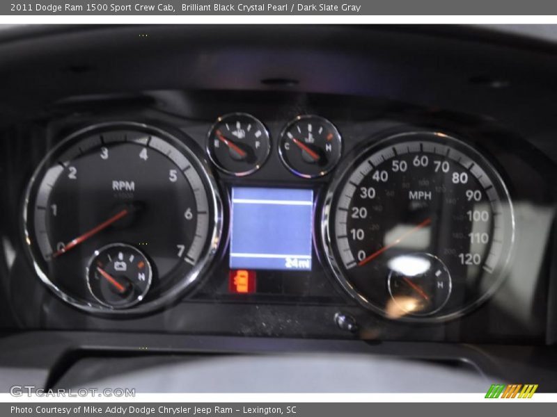 Brilliant Black Crystal Pearl / Dark Slate Gray 2011 Dodge Ram 1500 Sport Crew Cab