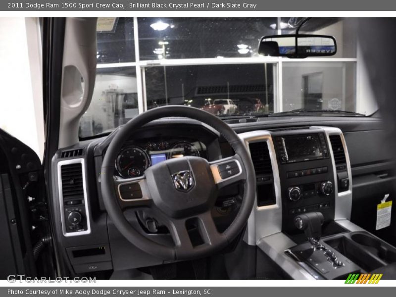 Brilliant Black Crystal Pearl / Dark Slate Gray 2011 Dodge Ram 1500 Sport Crew Cab