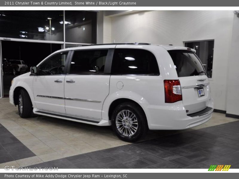 Stone White / Black/Light Graystone 2011 Chrysler Town & Country Limited