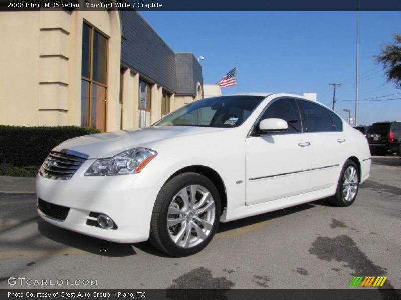 Moonlight White / Graphite 2008 Infiniti M 35 Sedan