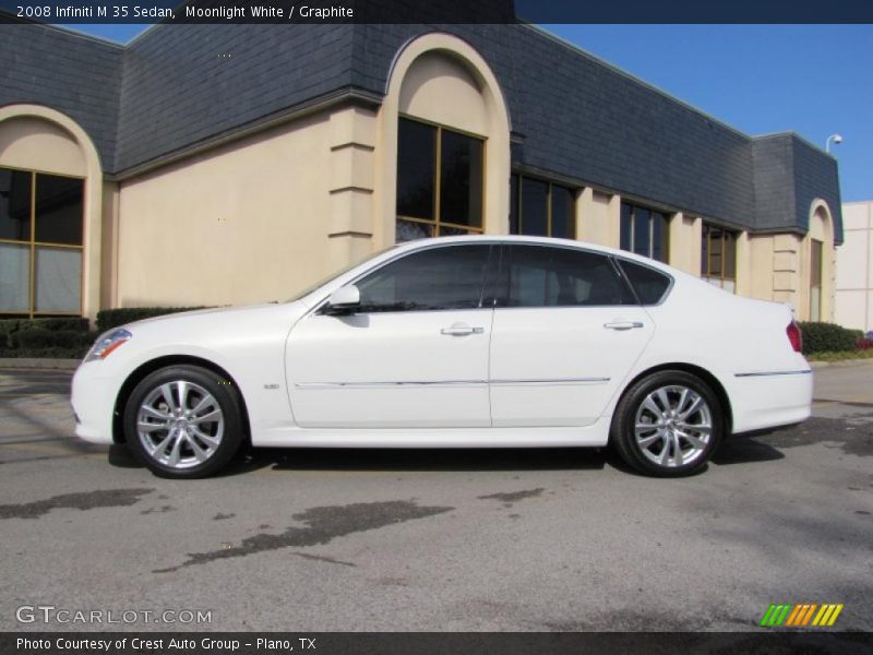Moonlight White / Graphite 2008 Infiniti M 35 Sedan