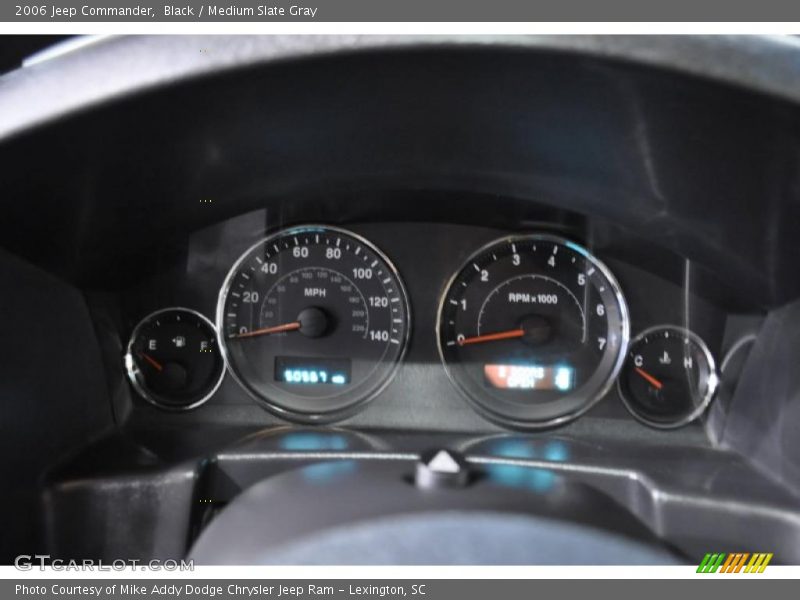 Black / Medium Slate Gray 2006 Jeep Commander