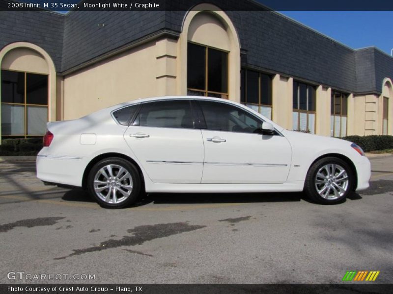 Moonlight White / Graphite 2008 Infiniti M 35 Sedan