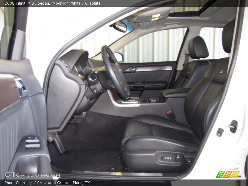 Moonlight White / Graphite 2008 Infiniti M 35 Sedan