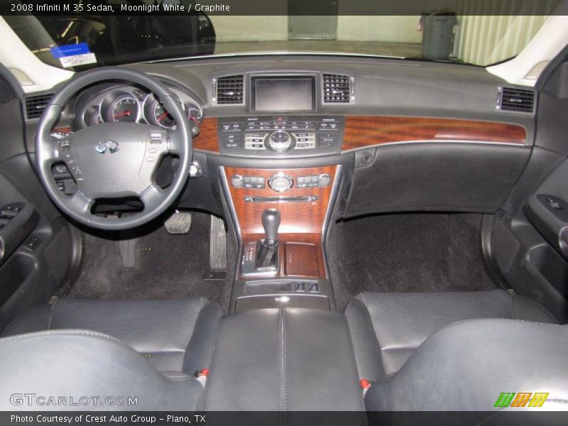 Moonlight White / Graphite 2008 Infiniti M 35 Sedan