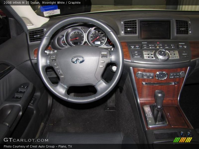 Moonlight White / Graphite 2008 Infiniti M 35 Sedan