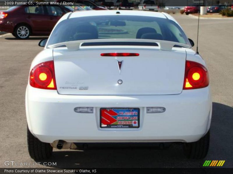 Summit White / Ebony 2009 Pontiac G5