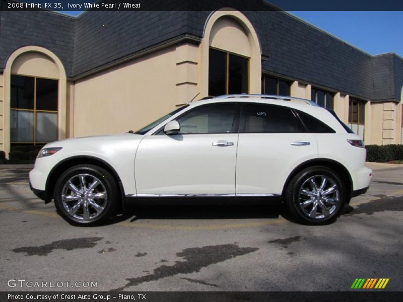 Ivory White Pearl / Wheat 2008 Infiniti FX 35