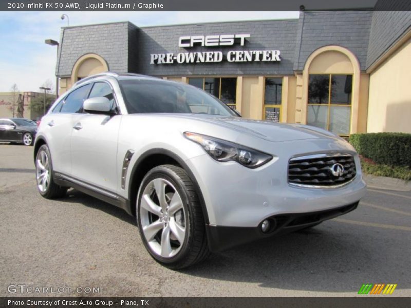 Liquid Platinum / Graphite 2010 Infiniti FX 50 AWD