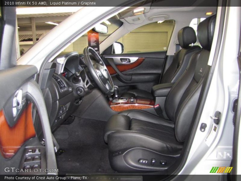  2010 FX 50 AWD Graphite Interior