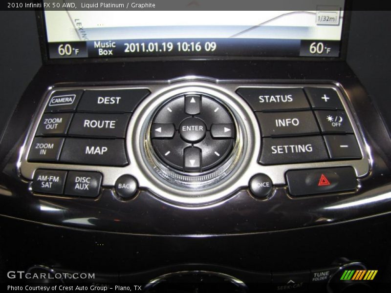 Navigation of 2010 FX 50 AWD