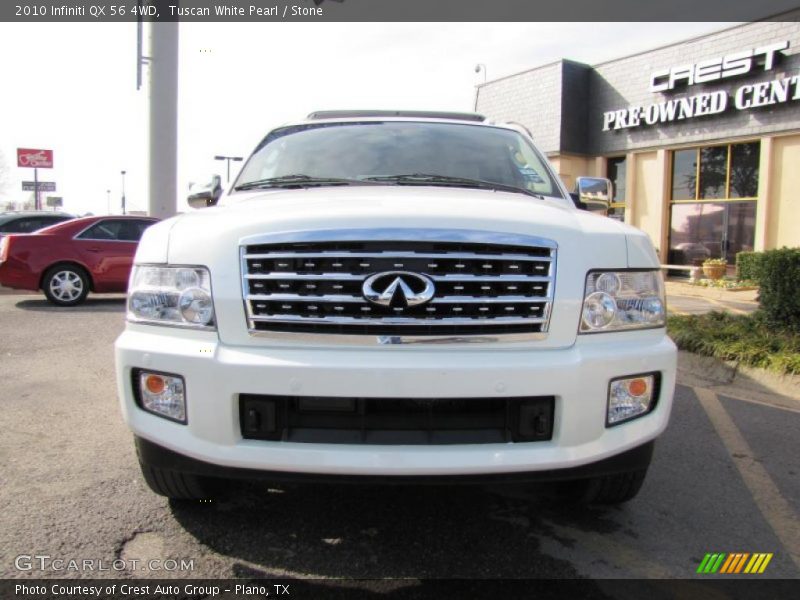 Tuscan White Pearl / Stone 2010 Infiniti QX 56 4WD