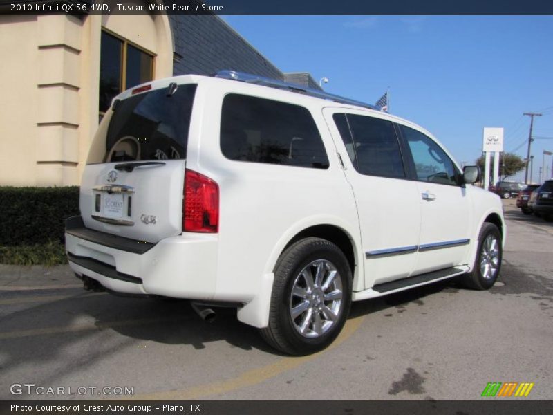 Tuscan White Pearl / Stone 2010 Infiniti QX 56 4WD