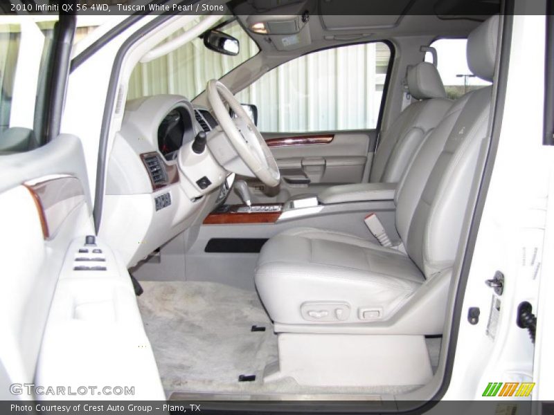 Tuscan White Pearl / Stone 2010 Infiniti QX 56 4WD