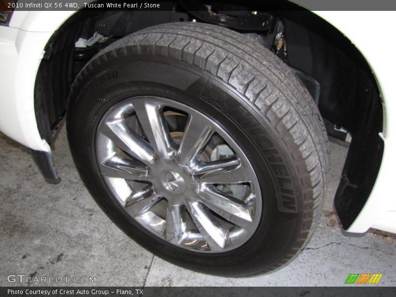 Tuscan White Pearl / Stone 2010 Infiniti QX 56 4WD