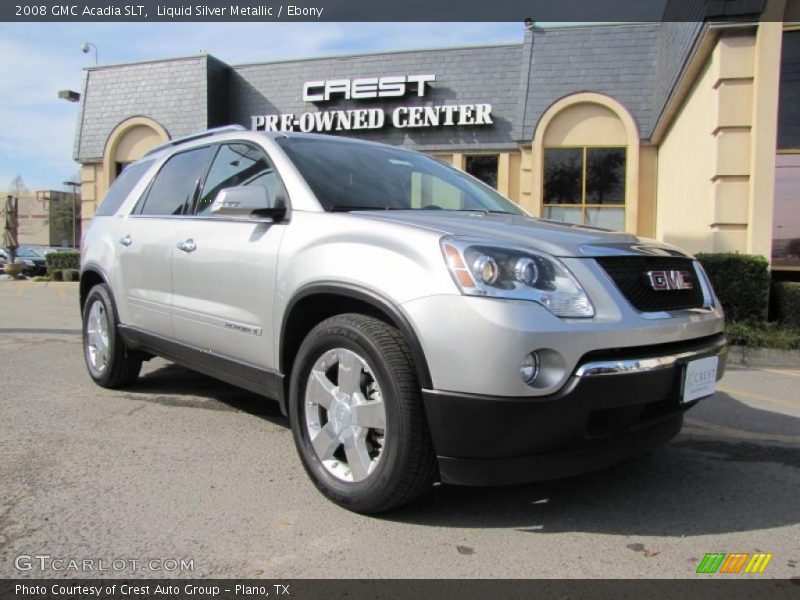 Liquid Silver Metallic / Ebony 2008 GMC Acadia SLT
