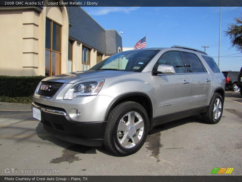 Liquid Silver Metallic / Ebony 2008 GMC Acadia SLT