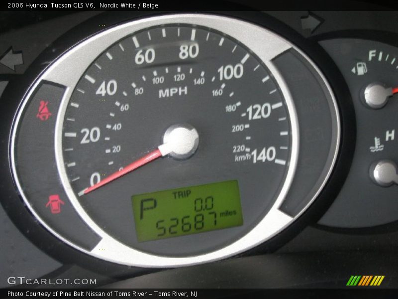 Nordic White / Beige 2006 Hyundai Tucson GLS V6