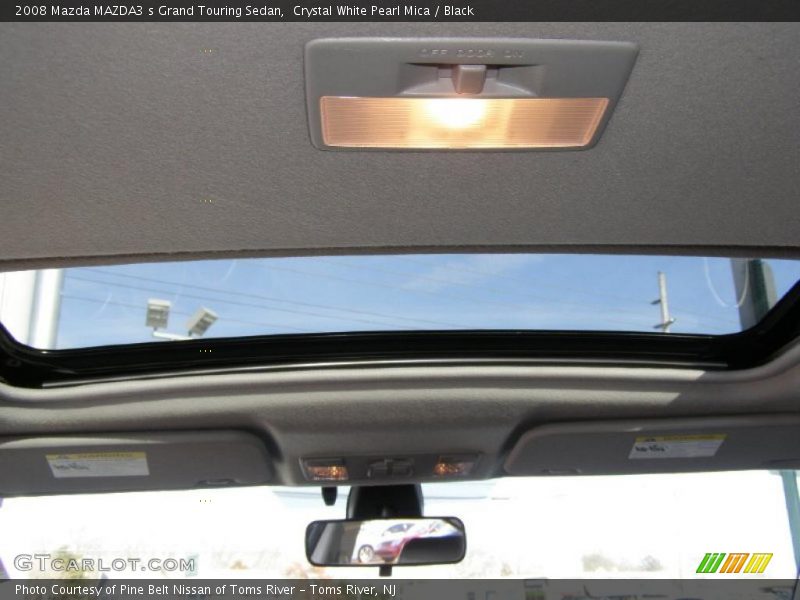 Crystal White Pearl Mica / Black 2008 Mazda MAZDA3 s Grand Touring Sedan