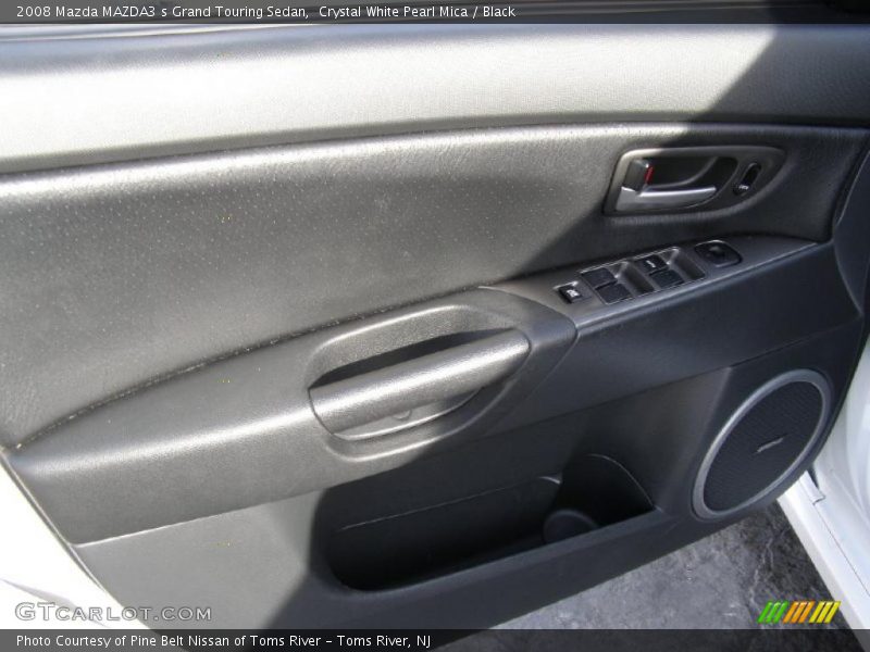 Crystal White Pearl Mica / Black 2008 Mazda MAZDA3 s Grand Touring Sedan