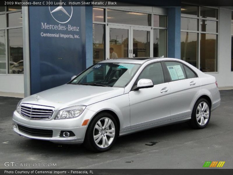 Iridium Silver Metallic / Black 2009 Mercedes-Benz C 300 Luxury