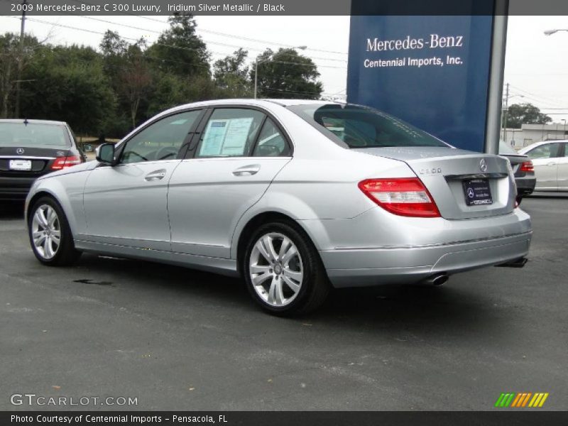 Iridium Silver Metallic / Black 2009 Mercedes-Benz C 300 Luxury