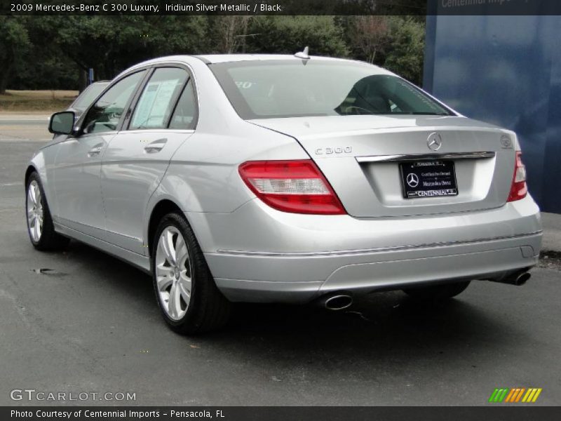 Iridium Silver Metallic / Black 2009 Mercedes-Benz C 300 Luxury