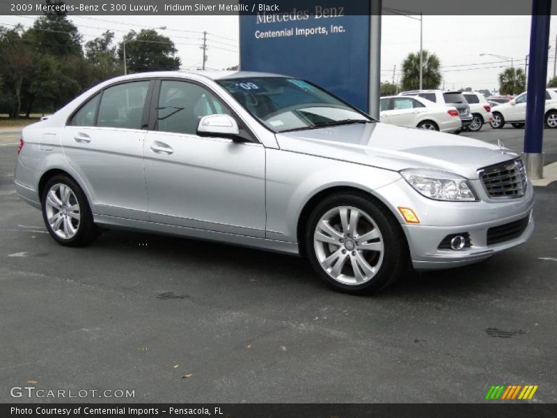 Iridium Silver Metallic / Black 2009 Mercedes-Benz C 300 Luxury