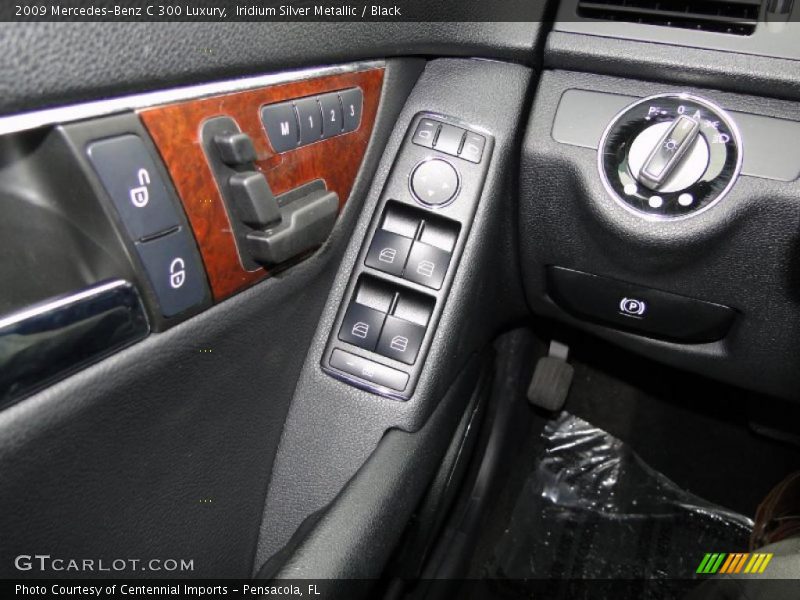 Iridium Silver Metallic / Black 2009 Mercedes-Benz C 300 Luxury