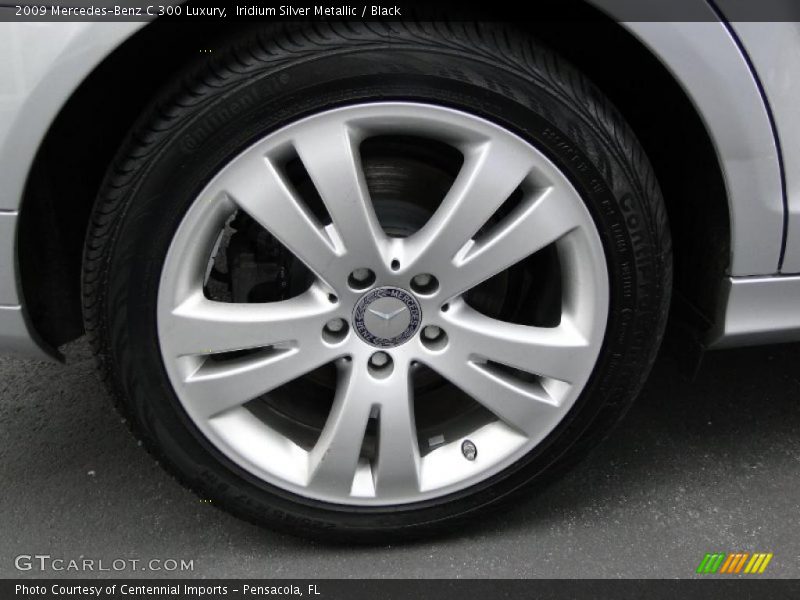 Iridium Silver Metallic / Black 2009 Mercedes-Benz C 300 Luxury